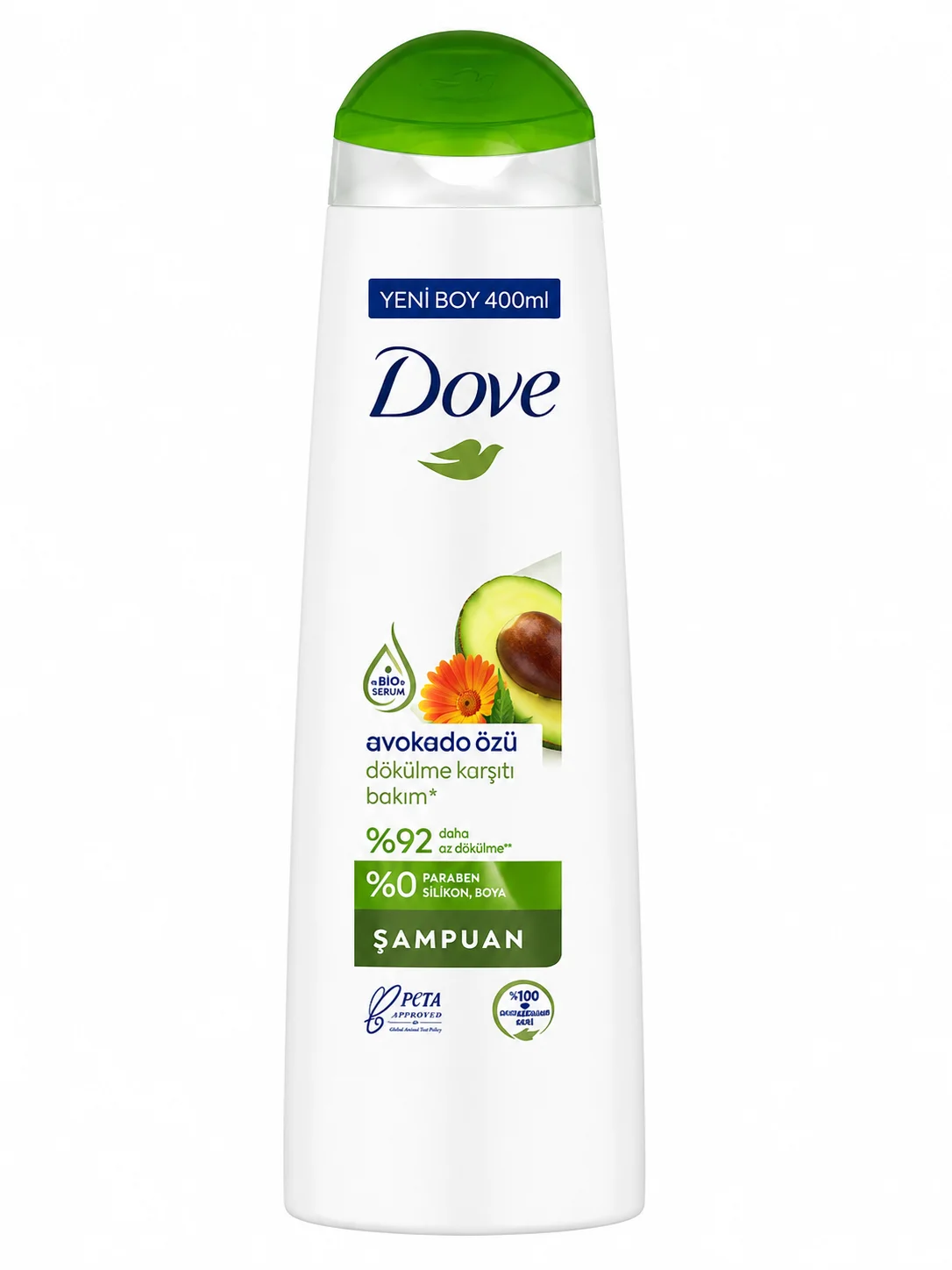 Dove Avocado Anti-Hair Loss Shampoo 400ml color option