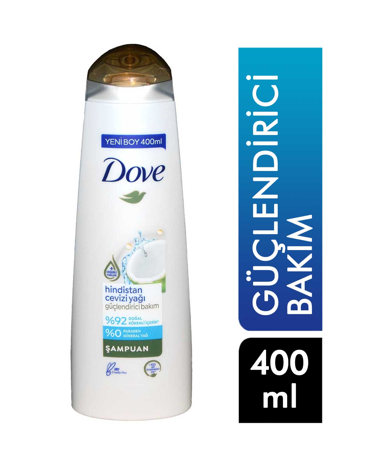 Dove Coconut Oil Shampoo 400 ML