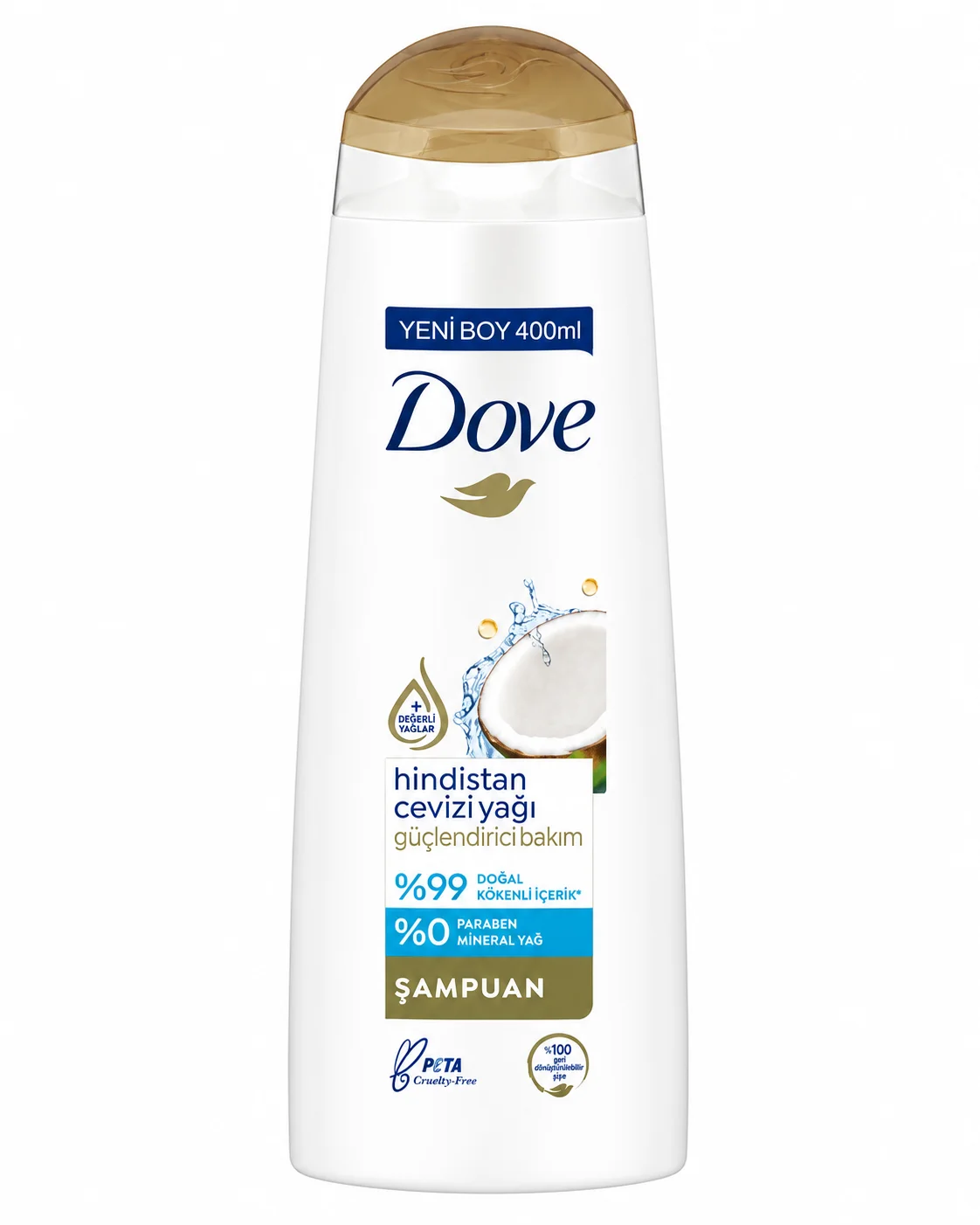 Dove Coconut Oil Strengthening Shampoo – Nourishing Care – 400ml