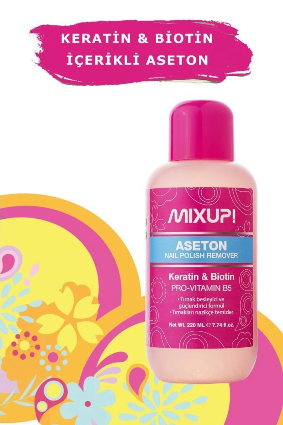 Mixup Keratin and Biotin Supported Acetone
