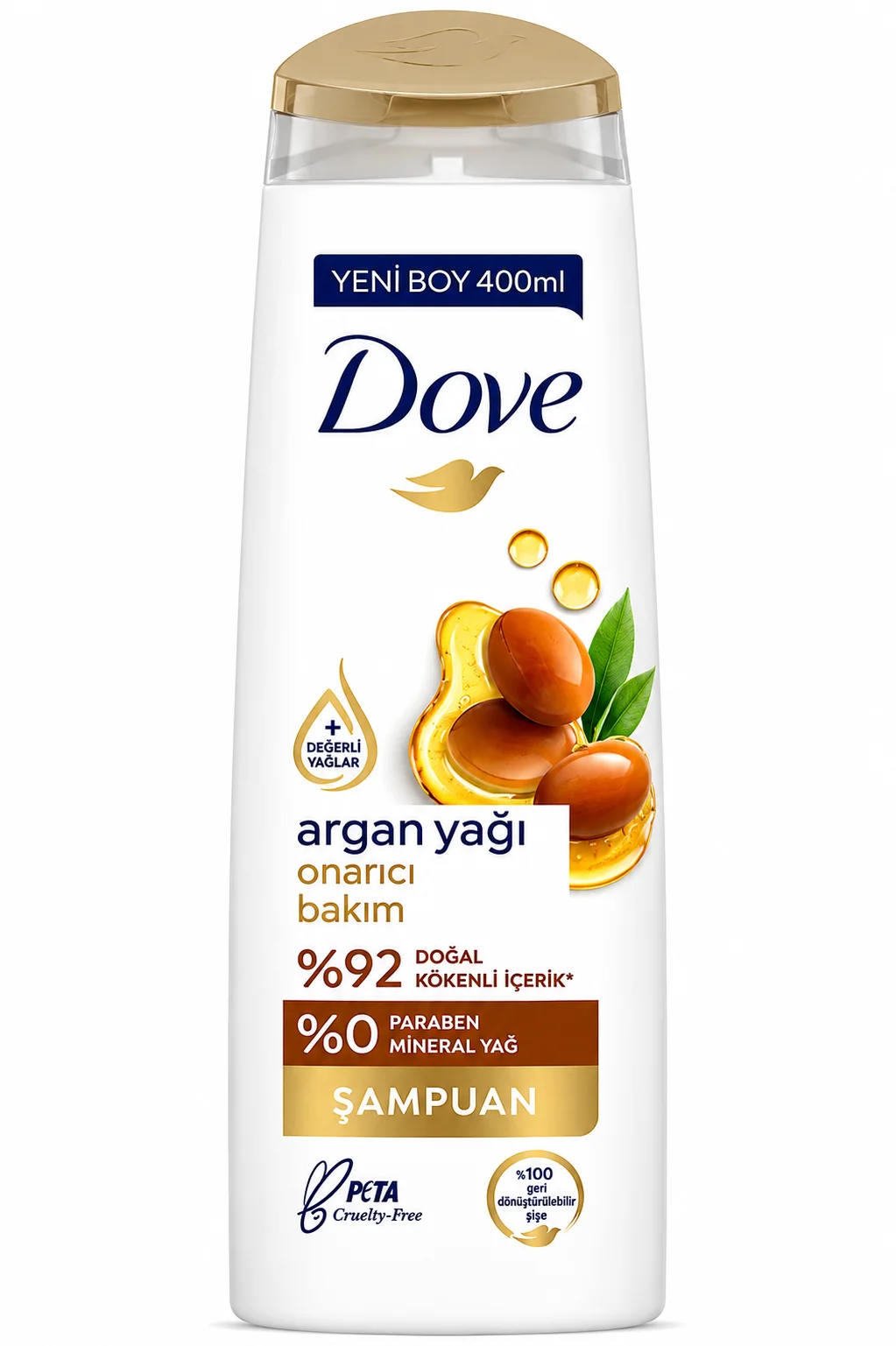 Dove Argan Oil Repair Shampoo – Nourishing Care – 400ml