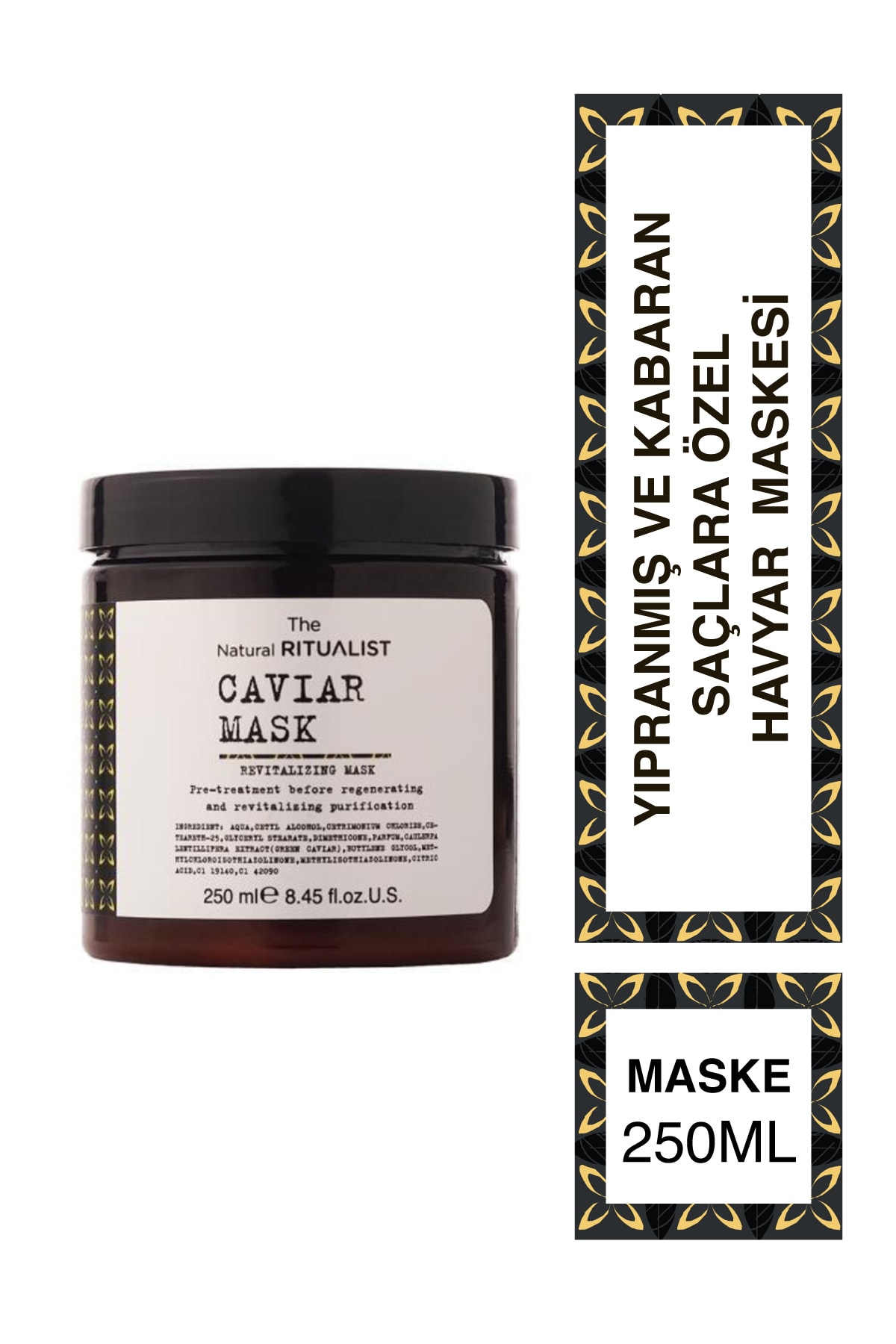 The Natural Ritualist Caviar Mask for Damaged and Frizzy Hair