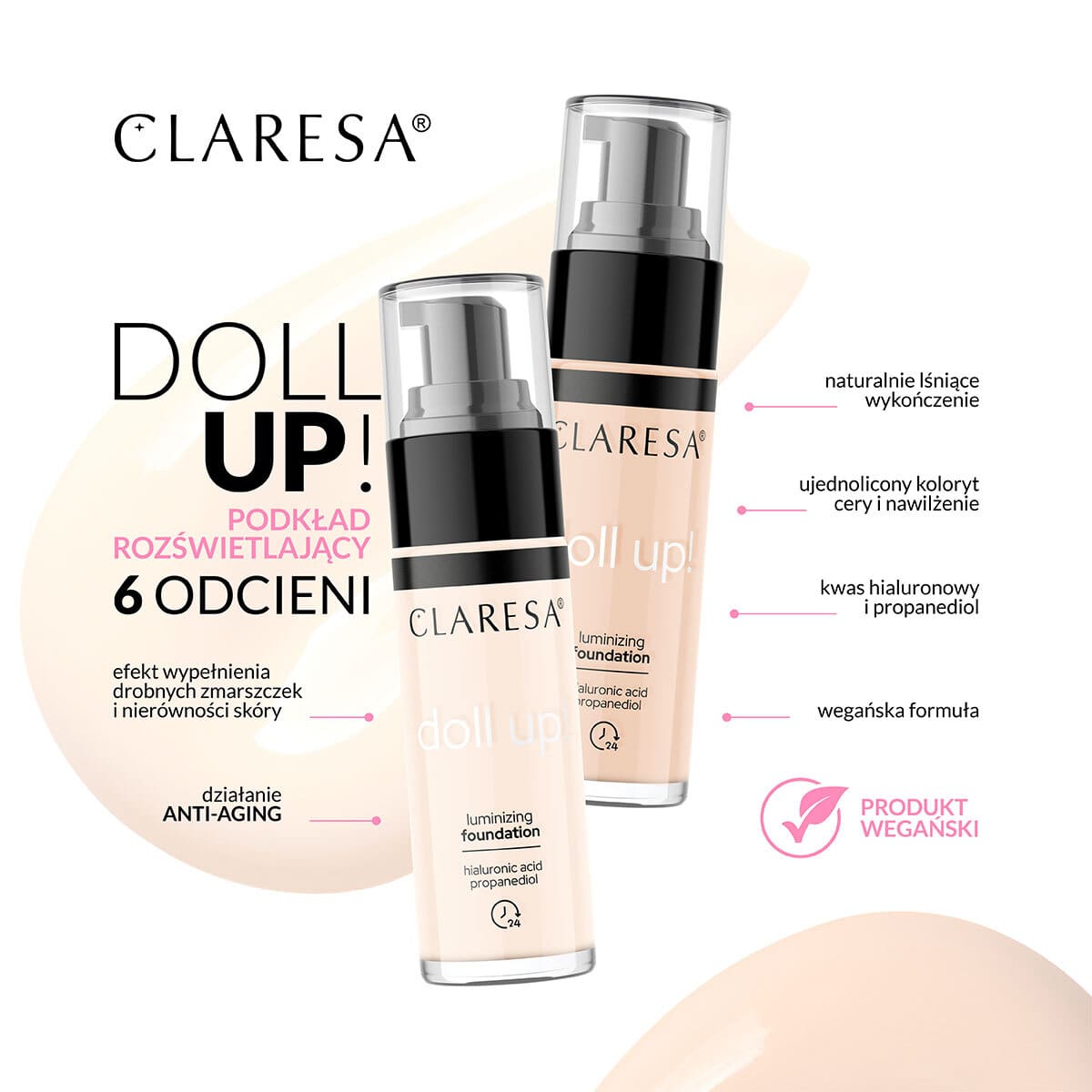 Claresa Doll-up Foundation -05 Deep medium