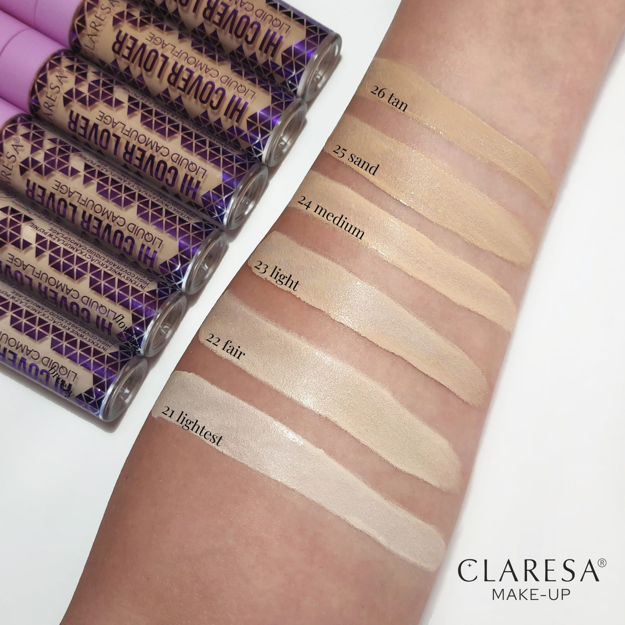 Clarissa High Cover Love Liquid Concealer, 26 - Tan