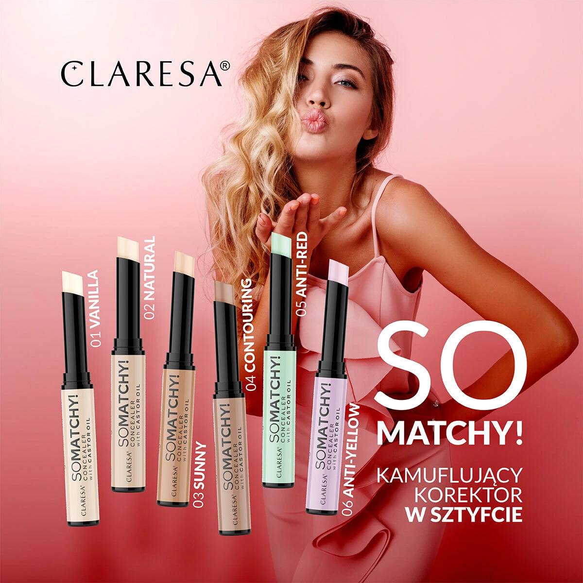 Clarissa So Matchy Cover Stick Concealer, 06 - Anti Yellow