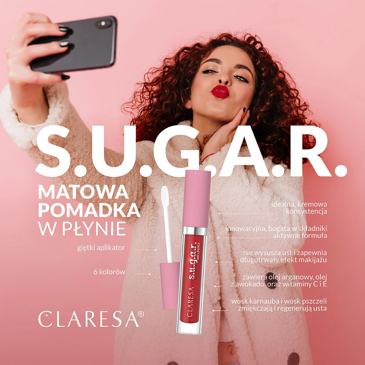 CLARESA MATT LIQUID LIPSTICK SUGAR 05 KINKY