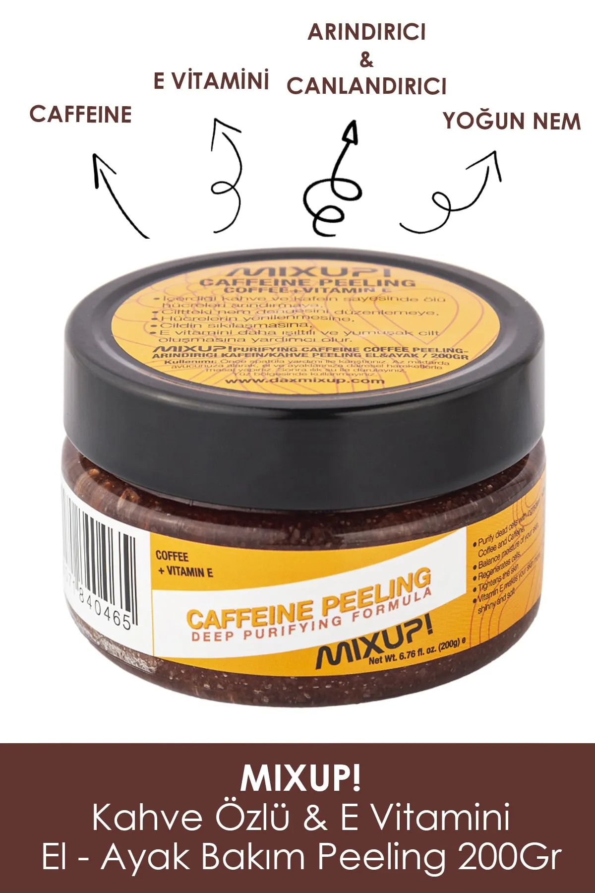 Mixup Caffeine Revitalizing And Renewing Hand-Foot Peeling