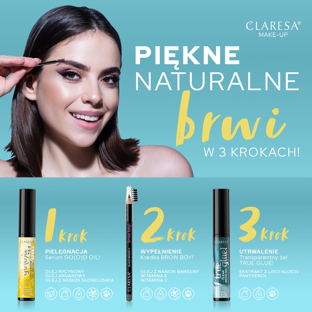 CLARESA EYEBROW LAMINATION GEL 01 TRUE GLUE