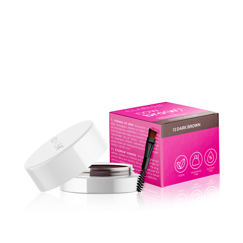CLARESA LONG LASTING EYEBROW POMADE NOW BRO(W)! 13 DARK BROWN