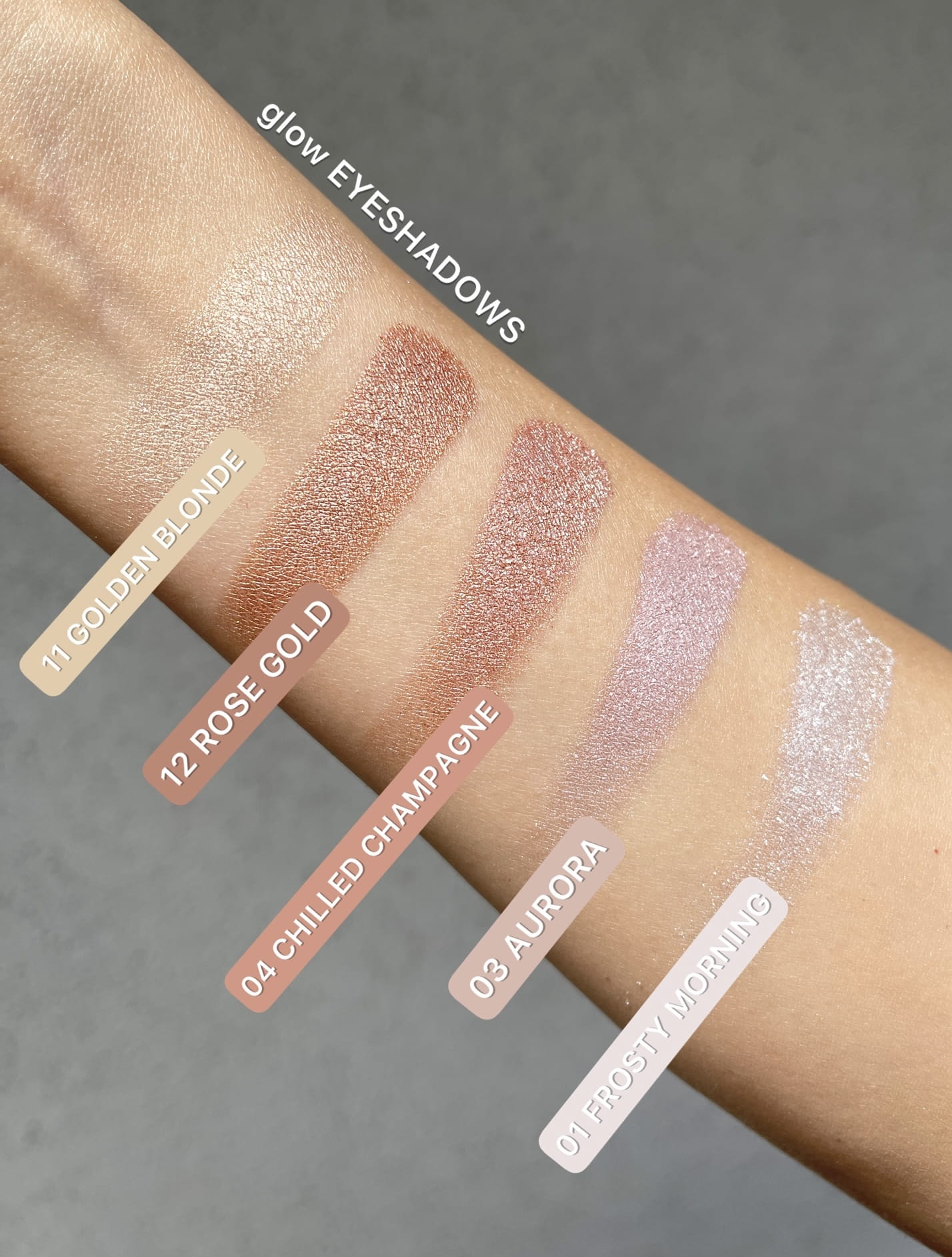 CLARESA GLOW EYESHADOW 01 FROSTY MORNING