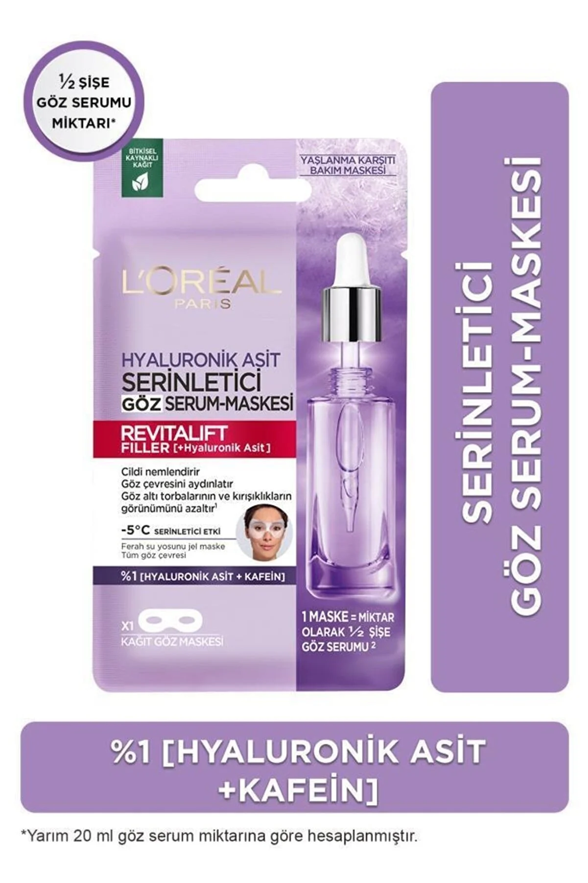 Loreal Paris Revitalift Filler Cooling Eye Serum-Mask