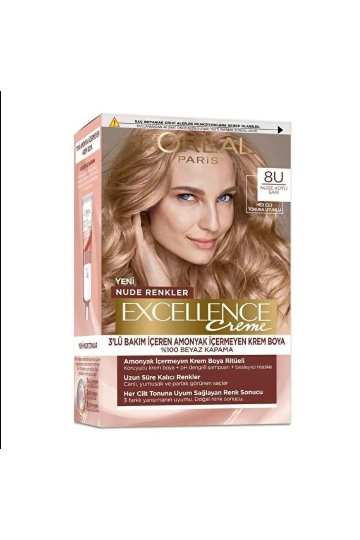 Excellence Creme Nude Hair Color – 8U Nude Dark Blonde
