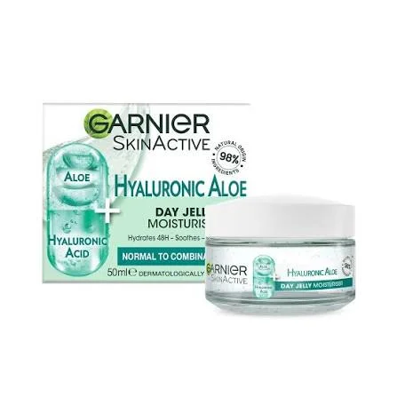 Garnier Skin Naturals Hyaluronic Aloe Jelly – Daily Moisturizing Gel with Hyaluronic Acid & Aloe Vera