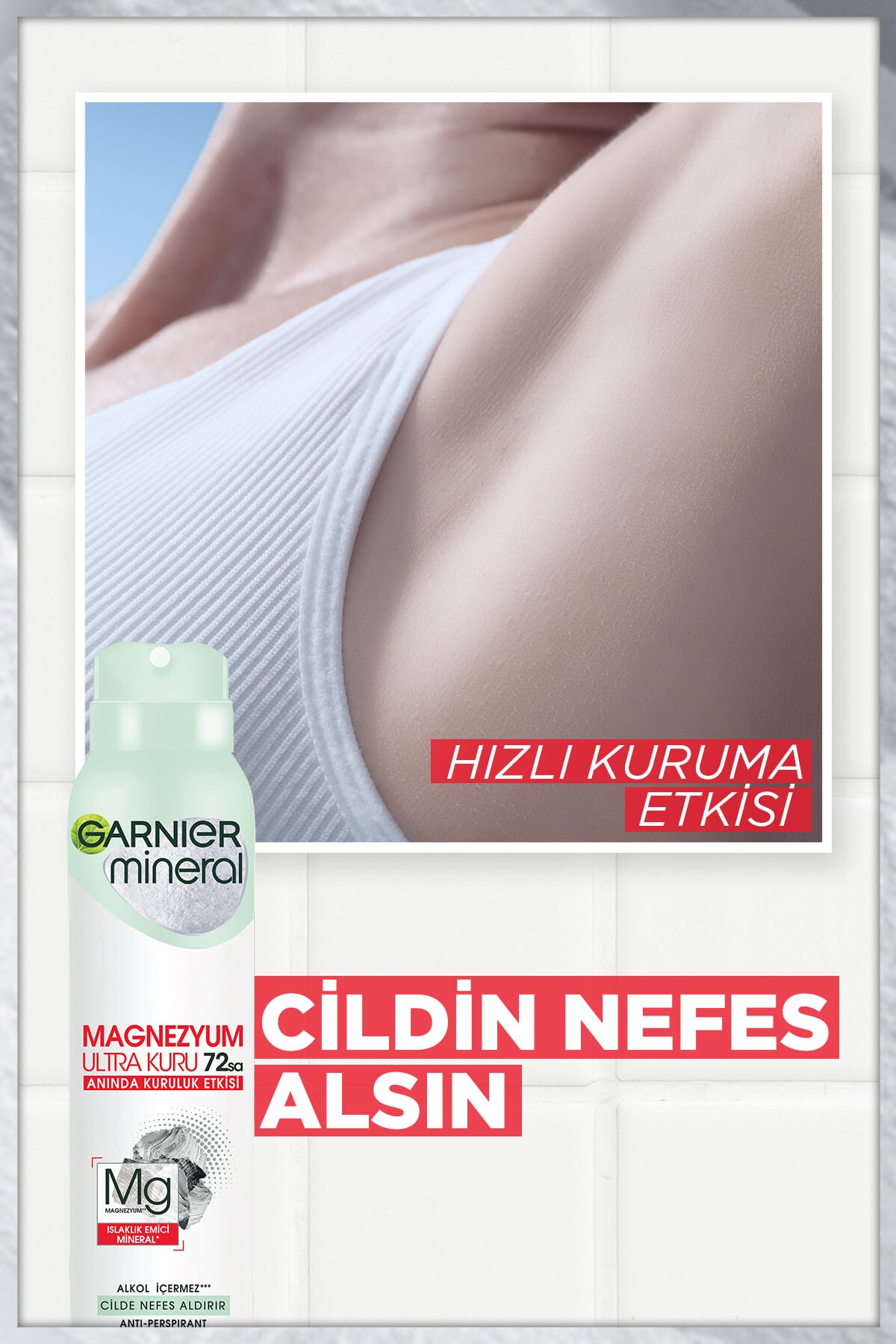 بخاخ مزيل العرق غارنييه مينيرالز ماغنيسيوم