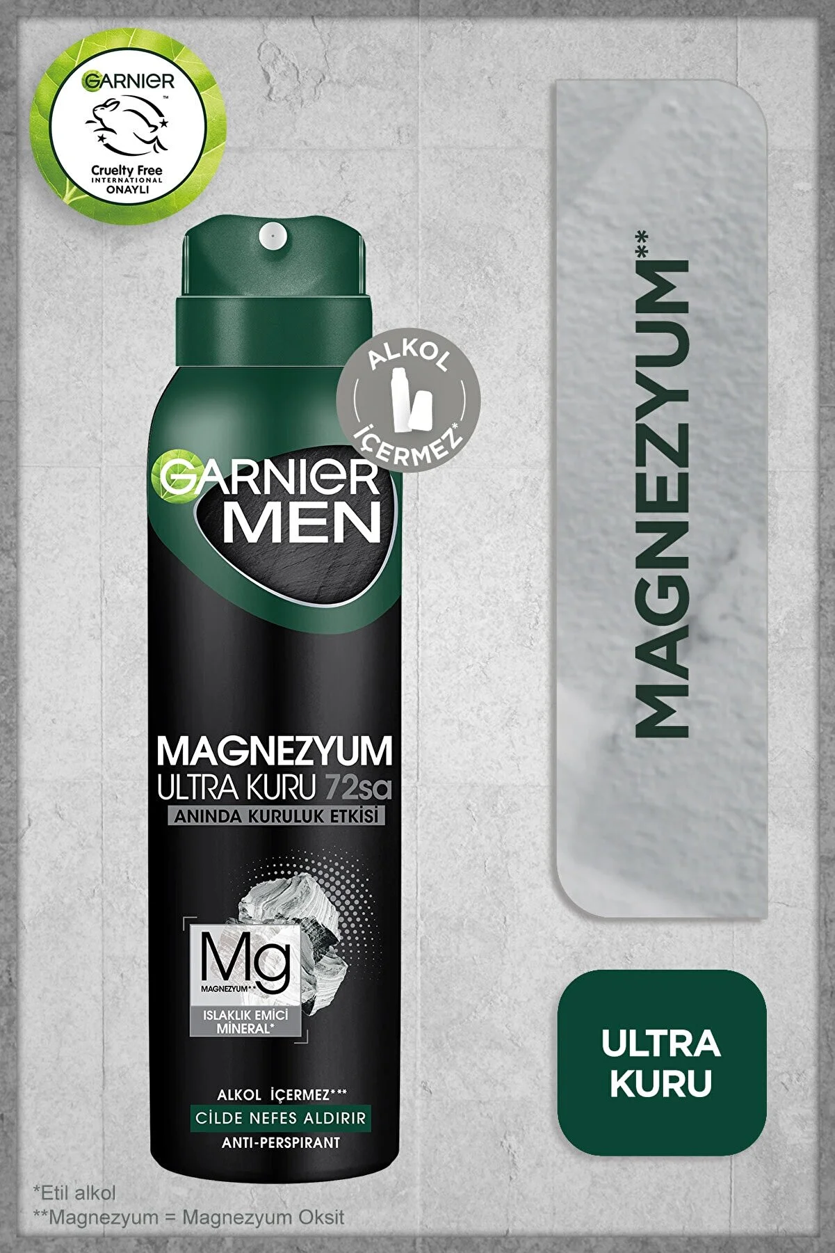 Garnier Men Aerosol Magnesium Antiperspirant Spray