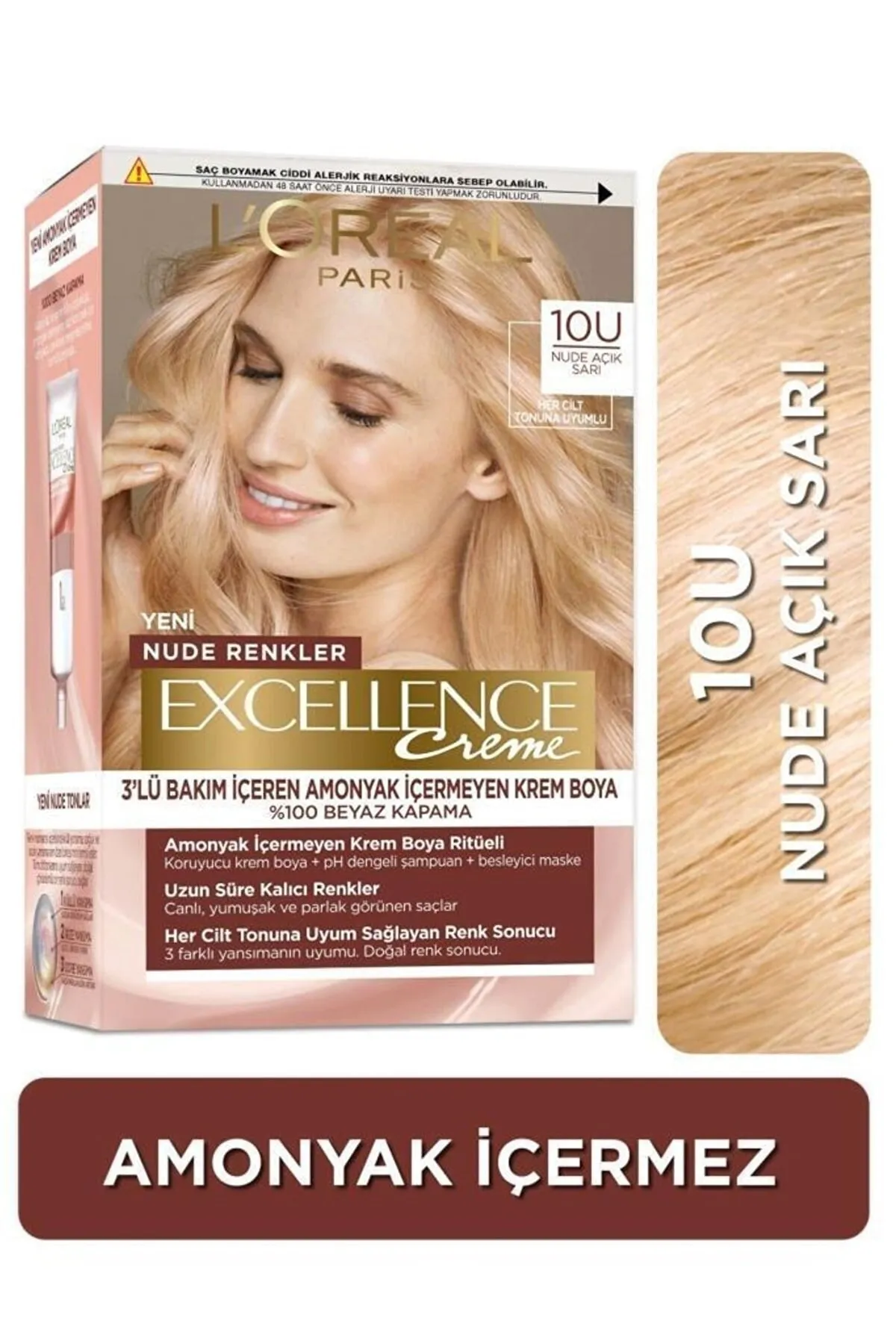 Creme Nude Colors Hair Color – 10U Nude Light Blonde