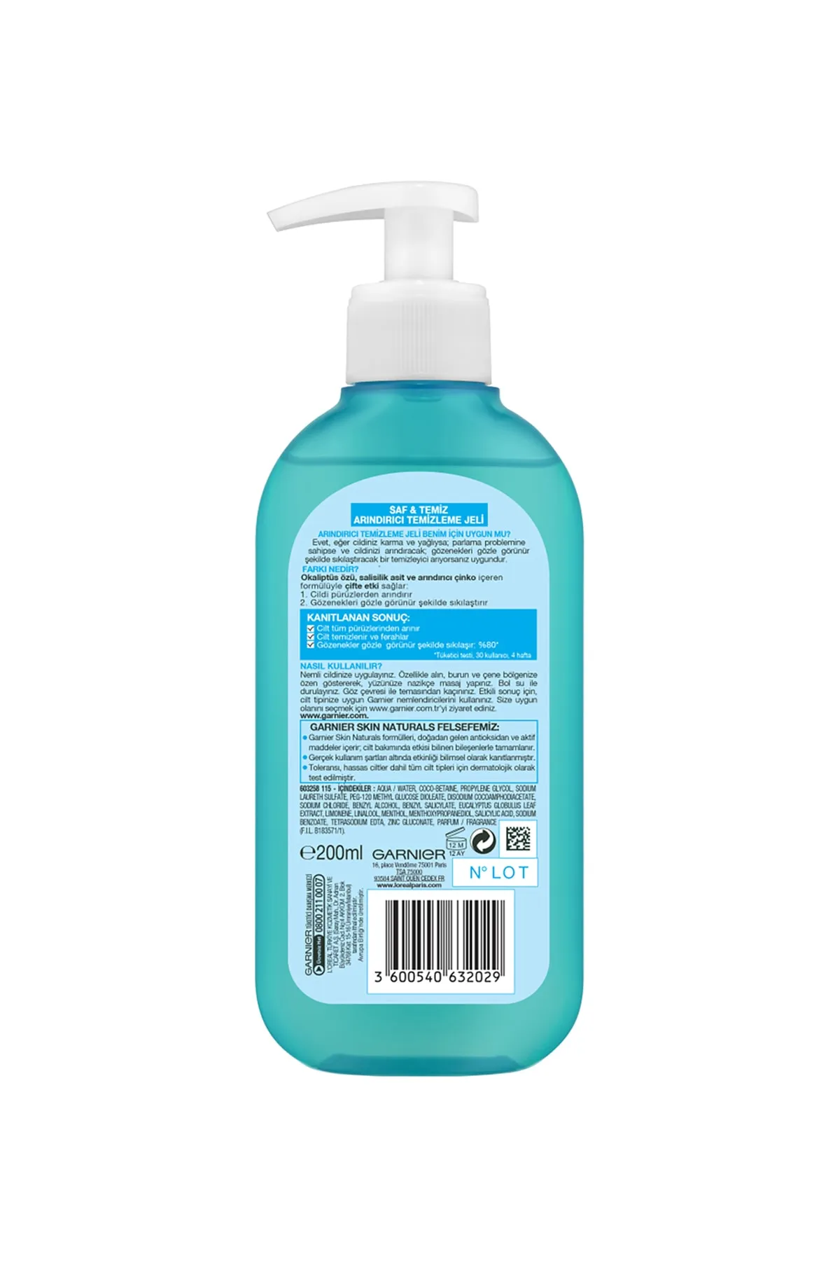 Skin Natural Pure Clean Cleansing Gel