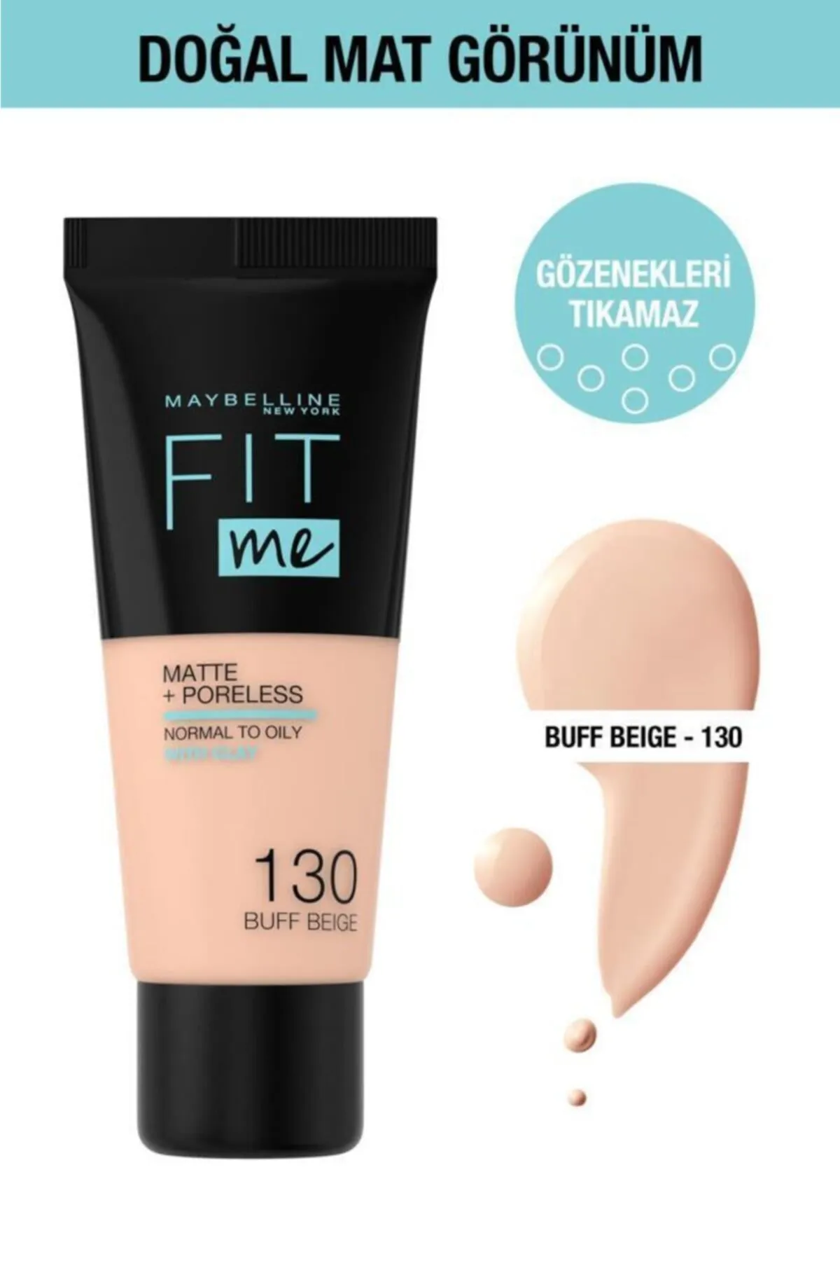 Maybelline New York Fit Me Matte+poreless Foundation - 130
