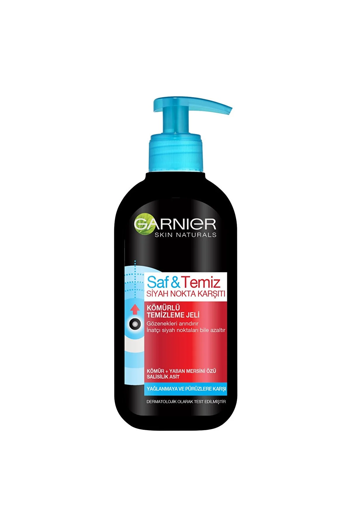Garnier Skin Naturals Pure Active Charcoal Cleansing Gel – Anti-Blackhead Face Cleanser – 200ml color option