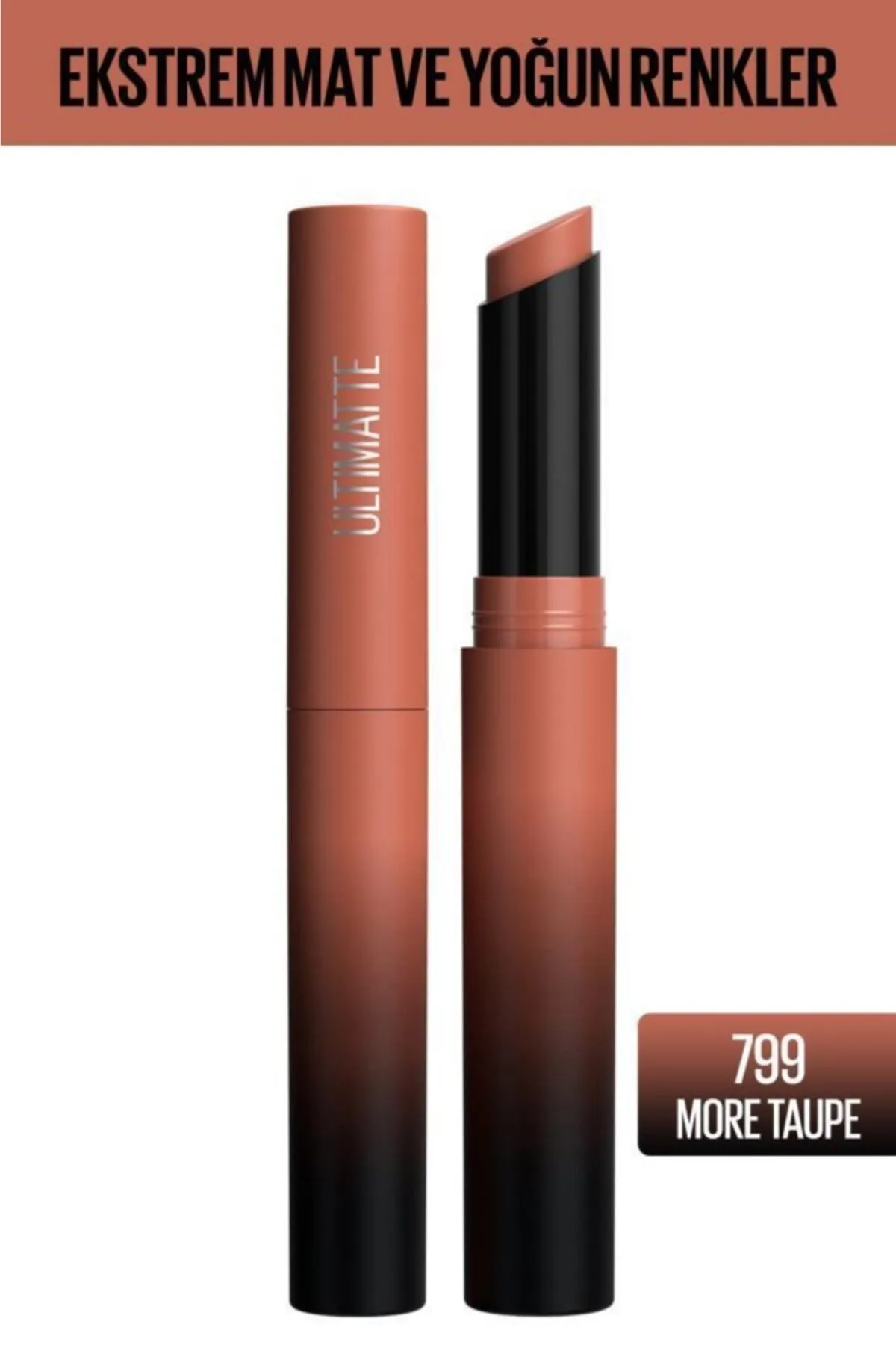 Maybelline Color Sensational Ultimatte Matte Lipstick 799 More Taupe