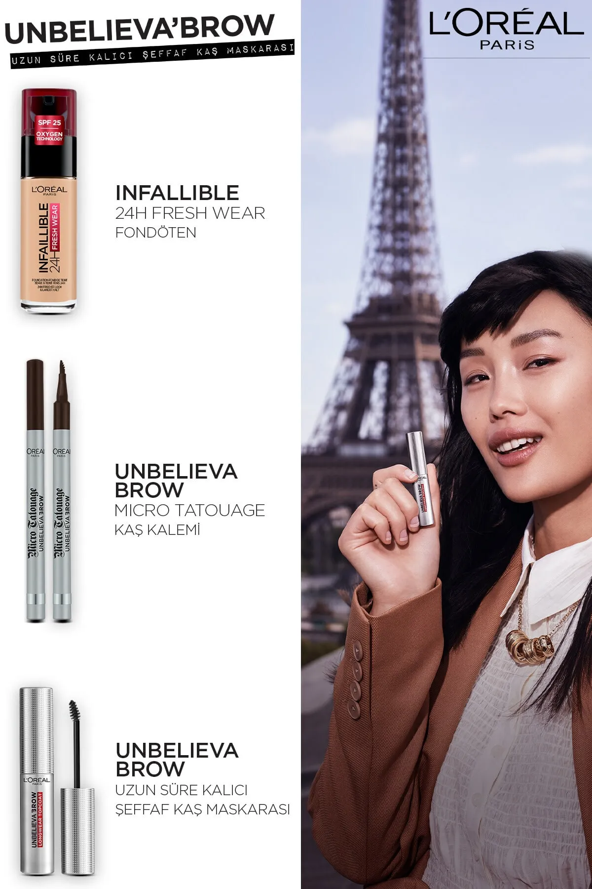Loreal Paris Unbelieva Brow Long Lasting Transparent Eyebrow Mascara