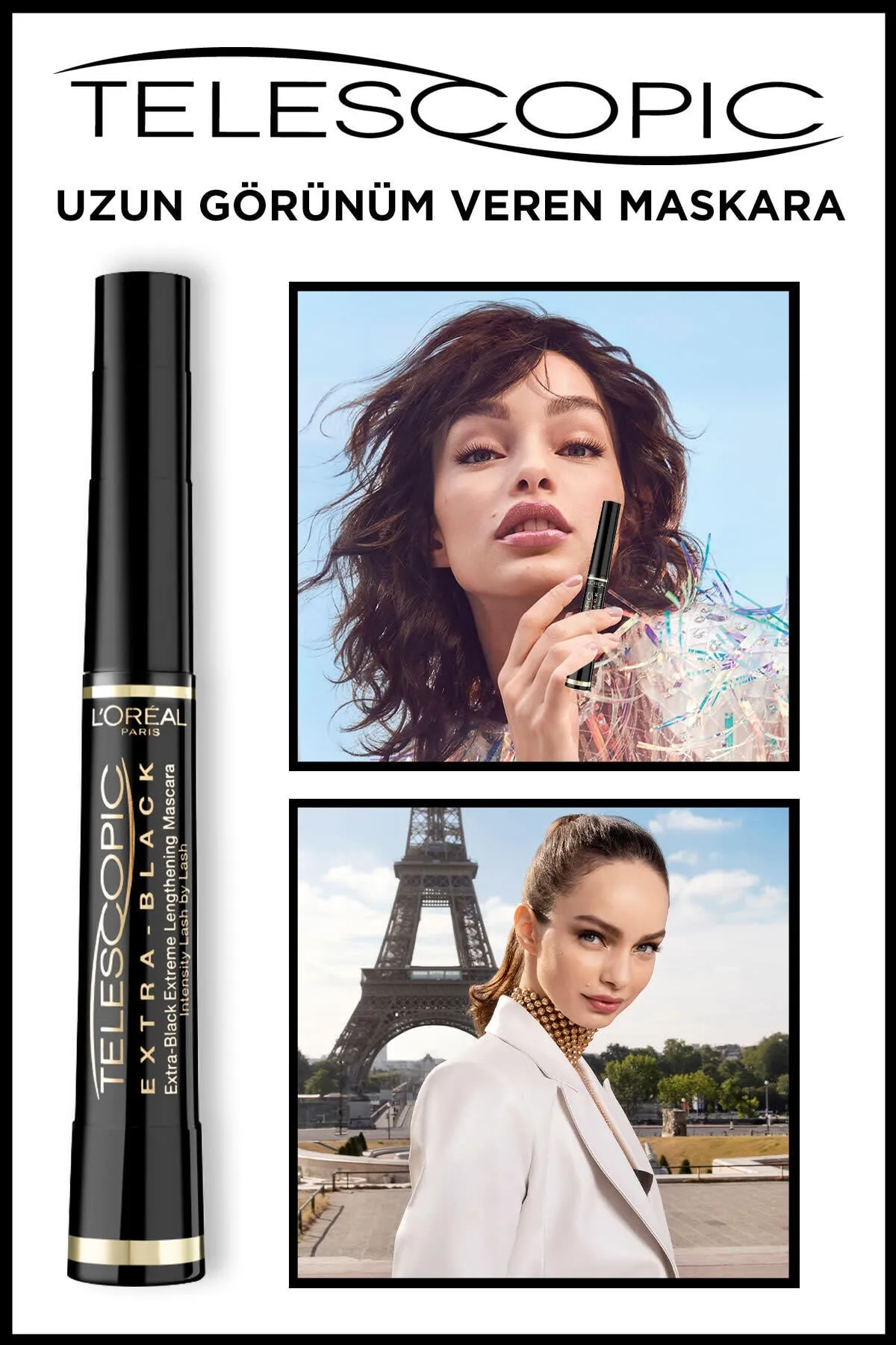 Telescopic Carbon Extra Black Mascara - Black