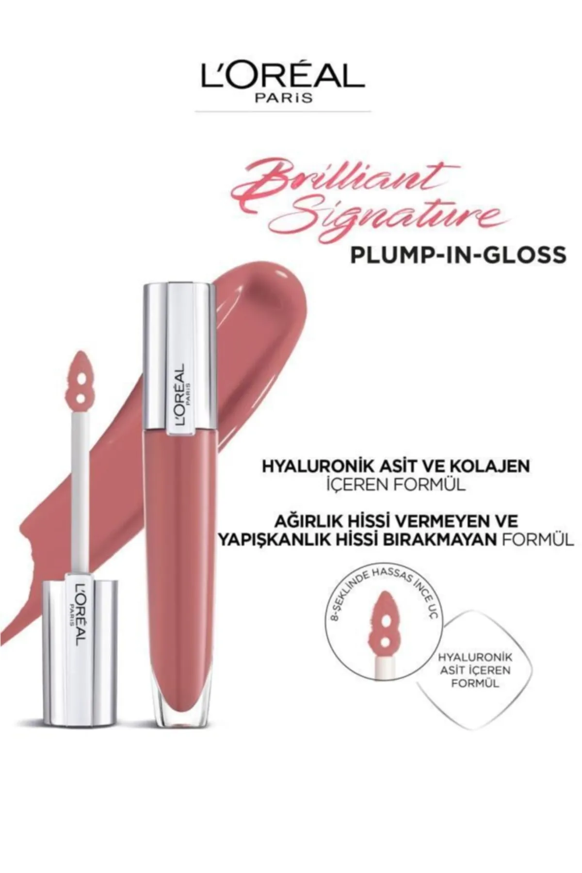 Loreal Paris Brilliant Signature Plump in Gloss Lipstick 412 I Heighten