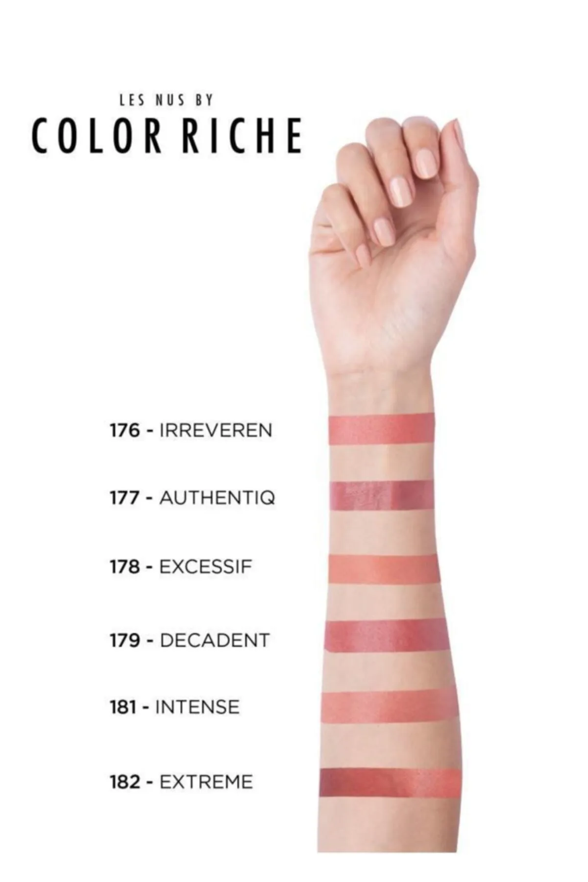 Loreal Paris Color Riche Les Nus Lipstick 182 Nu Extreme