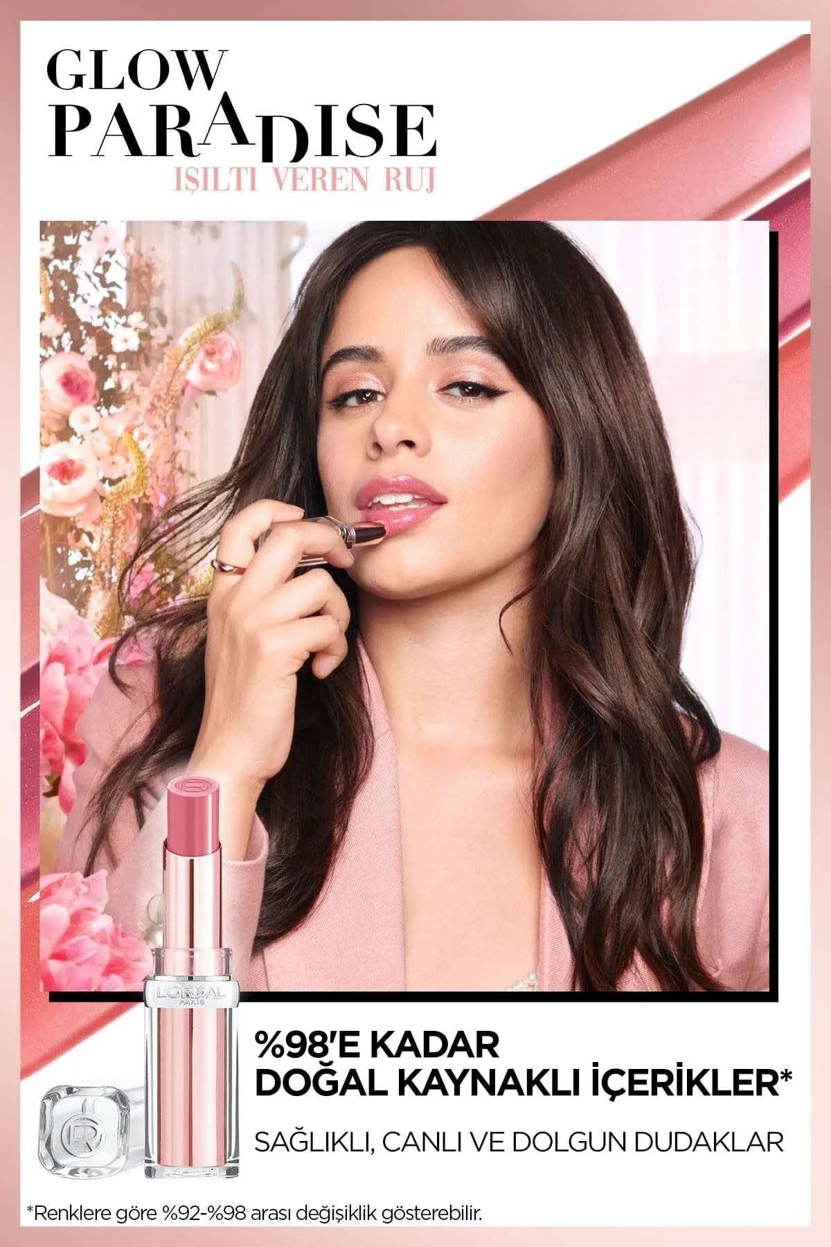 Loreal Paris Glow Paradise Balm-in-Lipstick - White Veren Red 642 Eden Beige