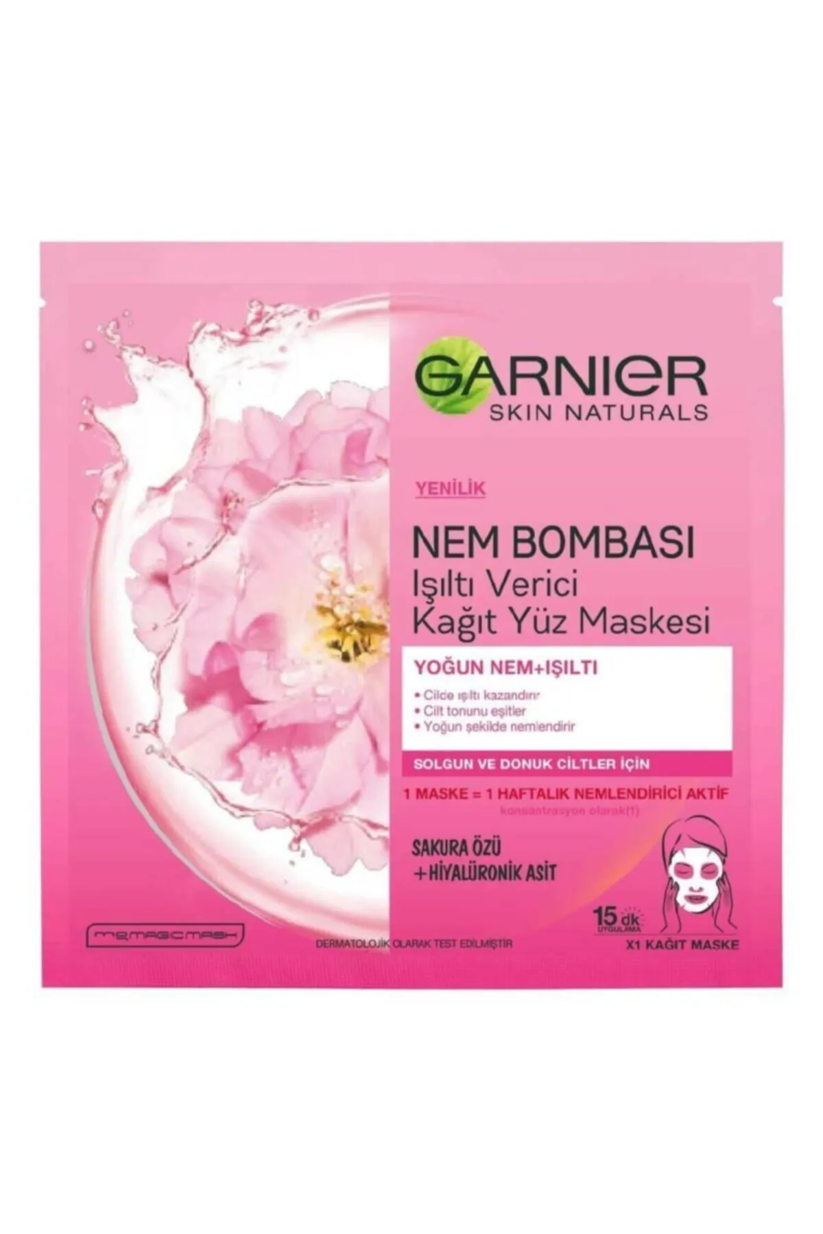 Garnier Moisture Bomb Natural Luminous Sakura Mask