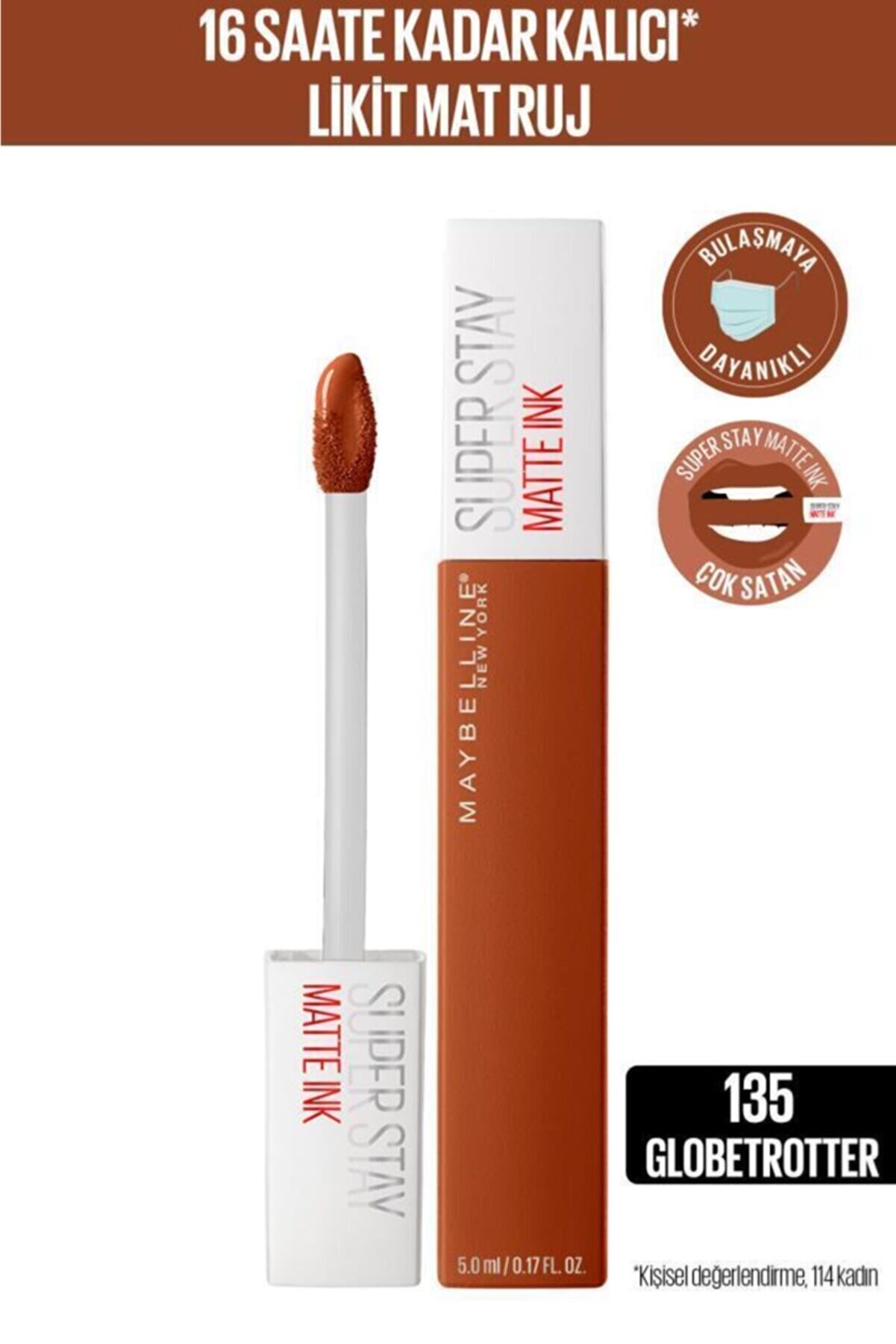 Maybelline New York Stay Matte Ink Bricks Nu 135 Globe