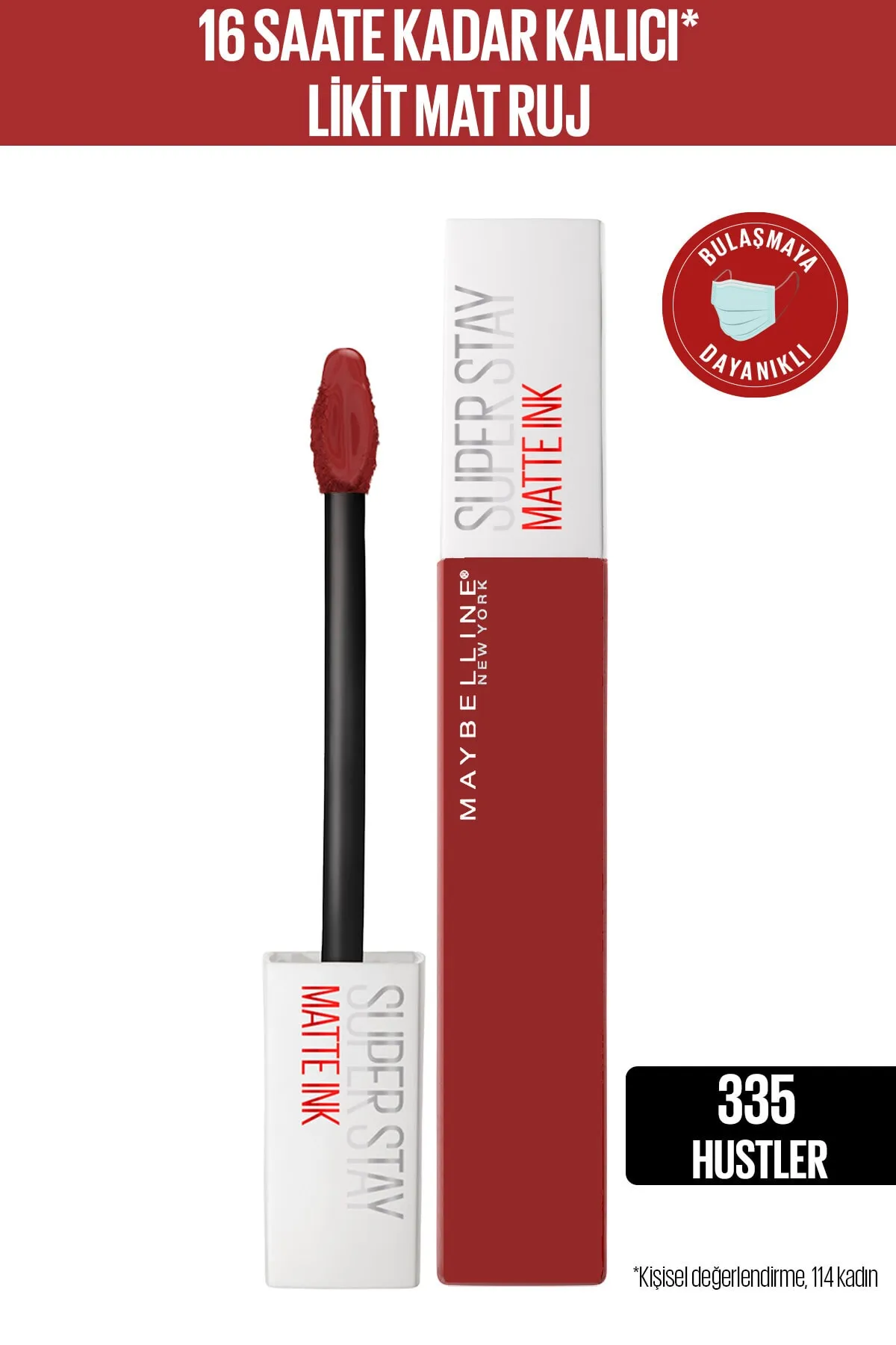 Maybelline Super Stay Matt Ink Liquid Lipstick, 335 - Hustler