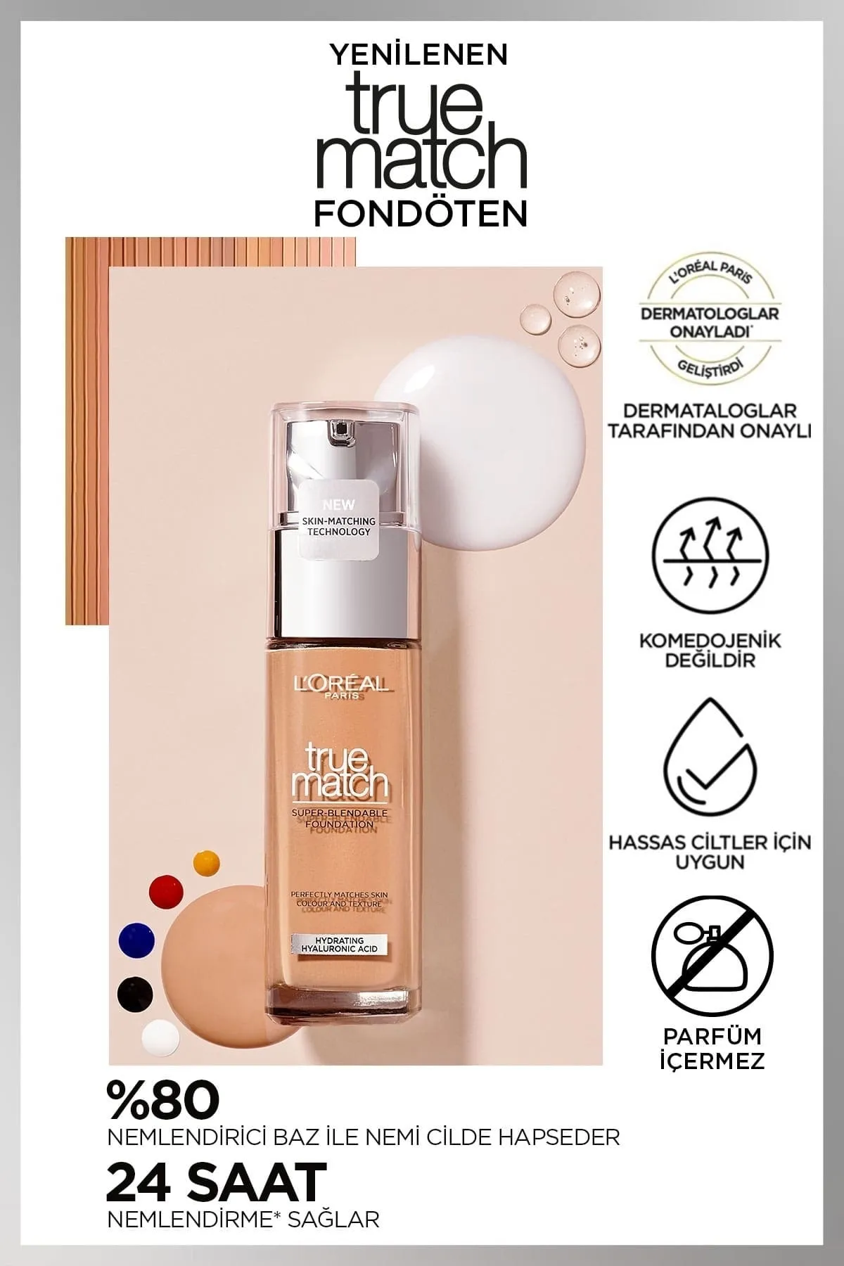 L'Oreal Paris True Match Liquid Foundation, 2C - Vanilla Rose