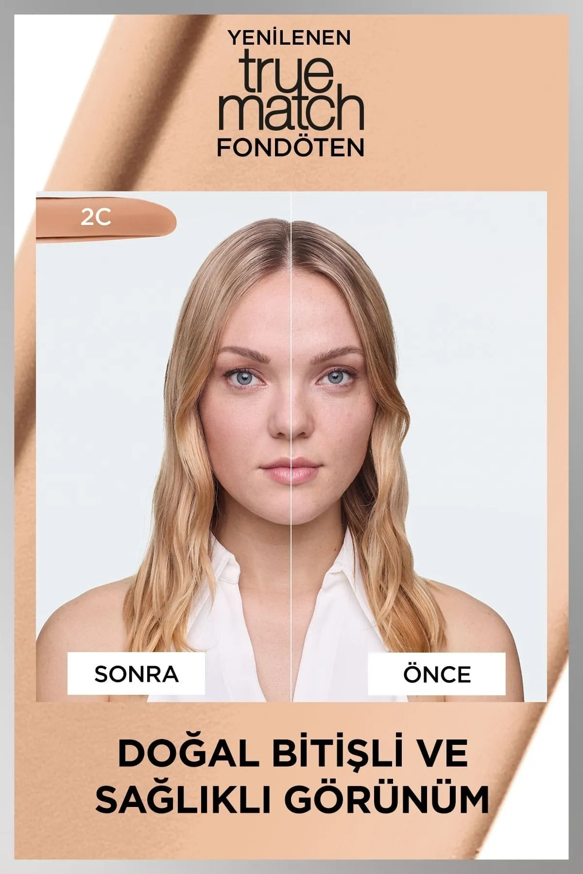 L'Oreal Paris True Match Liquid Foundation, 2C - Vanilla Rose