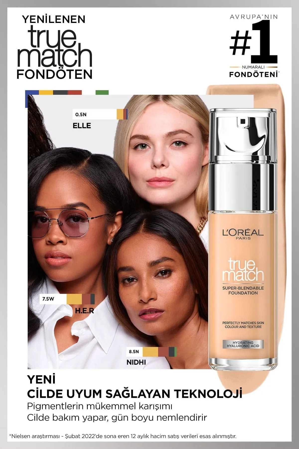 L'Oreal Paris True Match Liquid Foundation, 2C - Vanilla Rose