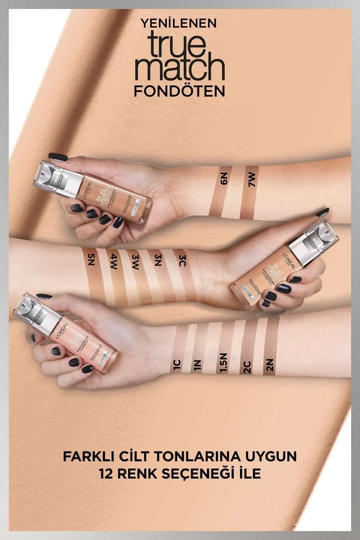 L'Oreal Paris True Match Liquid Foundation, 2C - Vanilla Rose