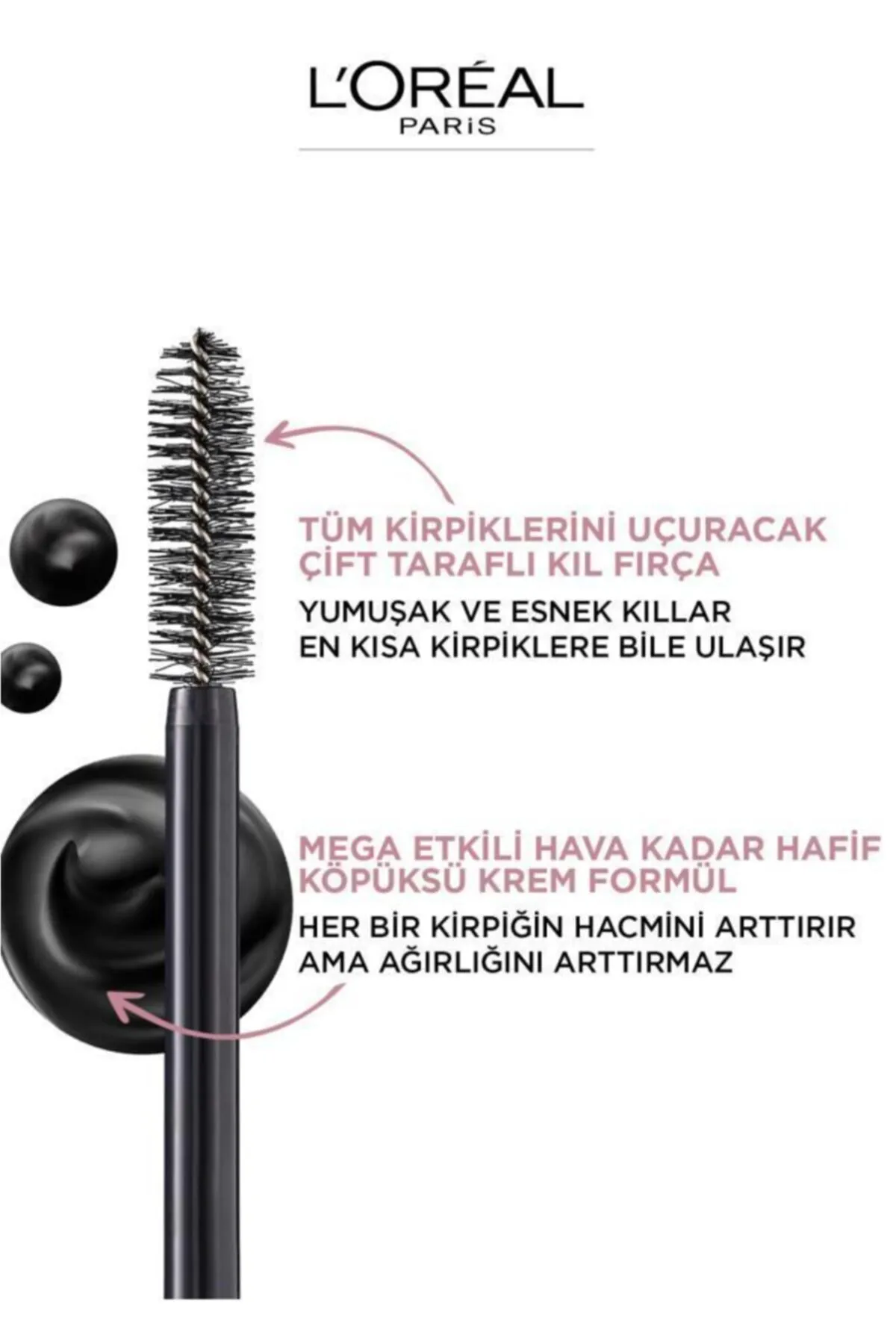 L'Oréal Paris Air Mega Volume Mascara, 01 - Black