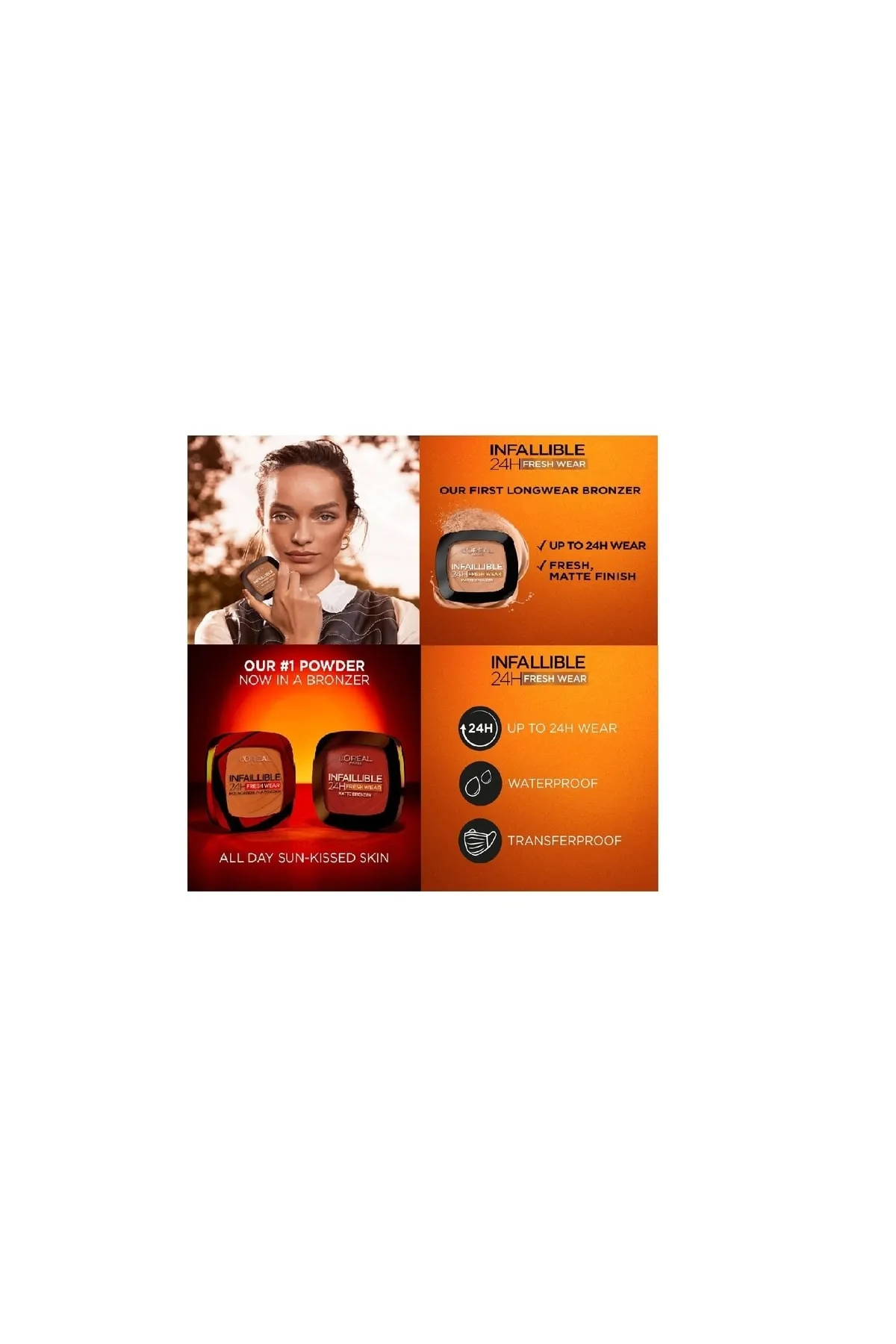 Loreal Paris Infaillible 24h Fresh Wear Bronzing Powder 250