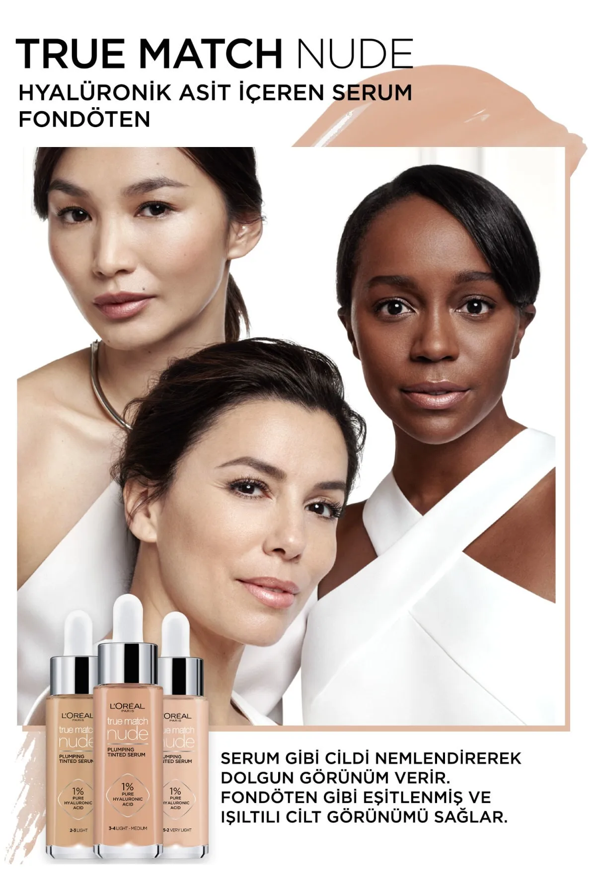 L'Oreal Paris True Match Nude Serum Foundation, 2-3 - Light
