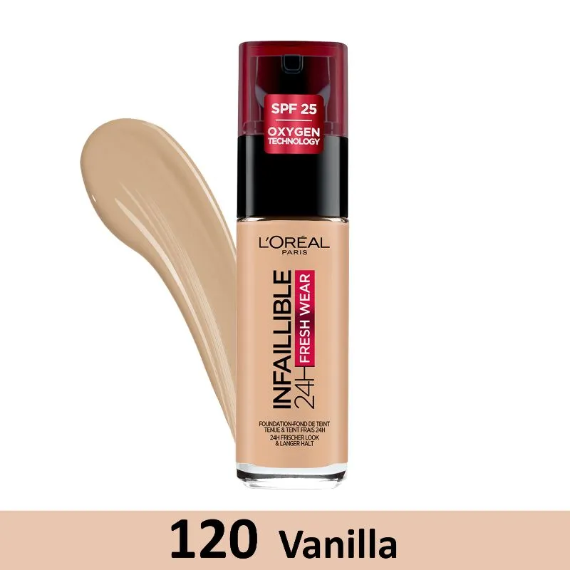 Loreal Paris Foundation - Infaillible 24h Fresh Wear 120 Vanilla
