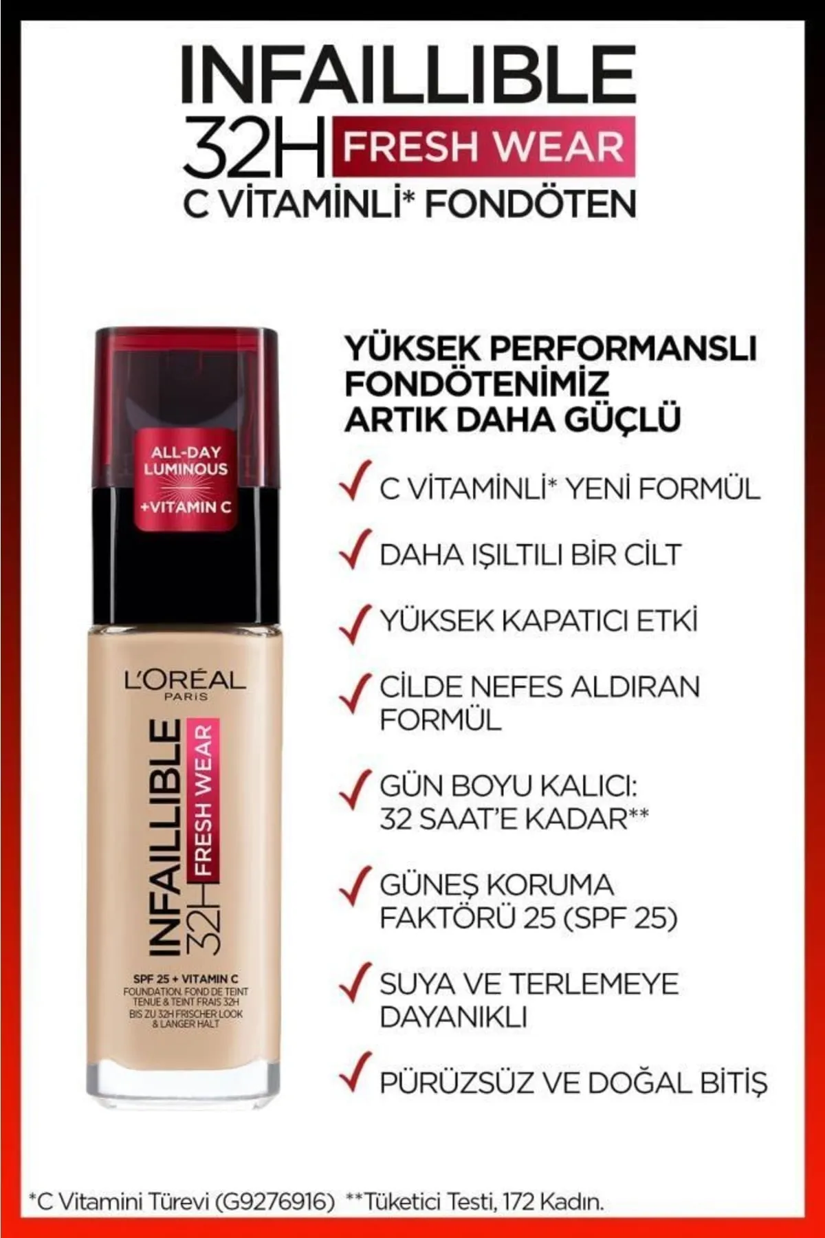 Loreal Paris Infaillible 32H Foundation - 60 Rose Ivory
