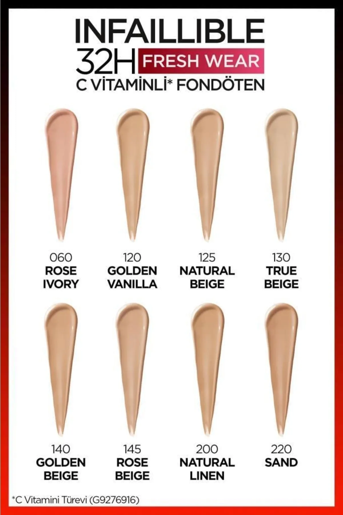 Loreal Paris Infaillible 32H Foundation - 60 Rose Ivory