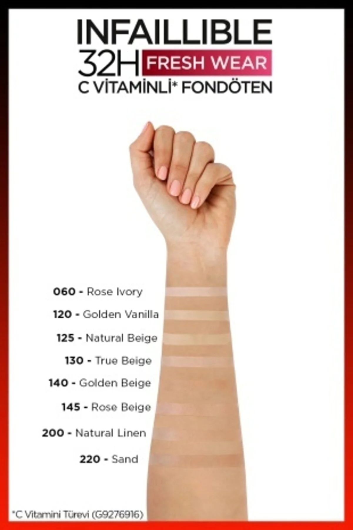 Loreal Paris Infaillible 24h Foundation 140 Golden Beige