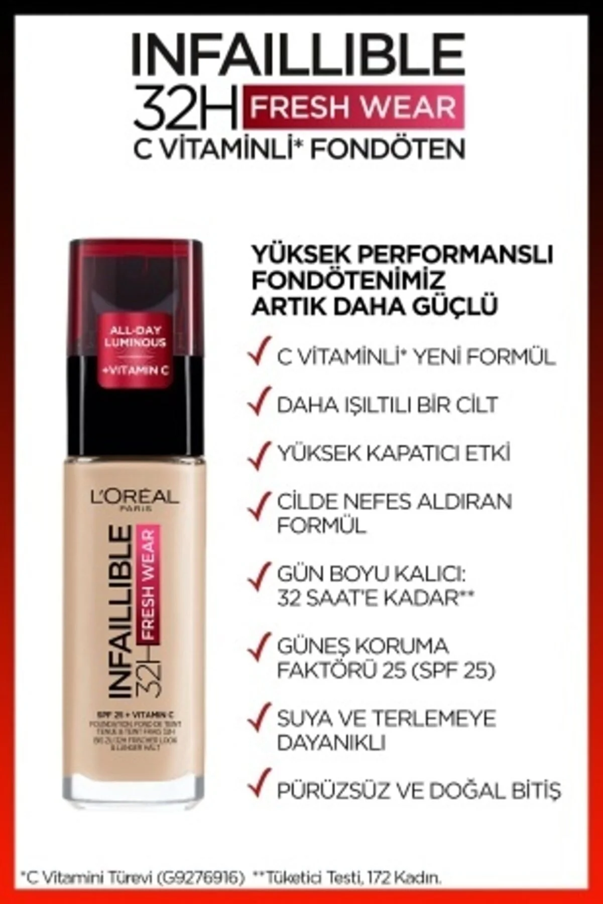 Loreal Paris Infaillible 24h Foundation 140 Golden Beige