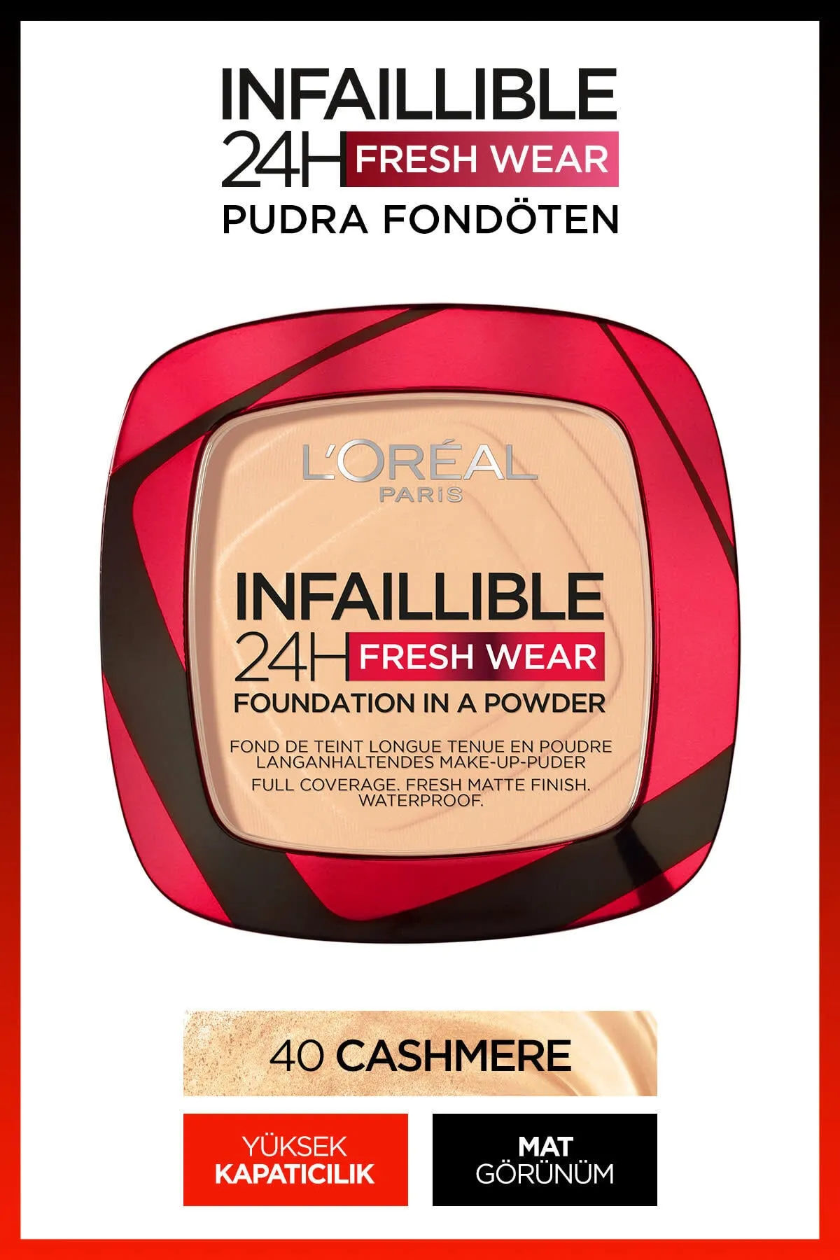Loreal Paris Infallible Powder 40 Cashmere