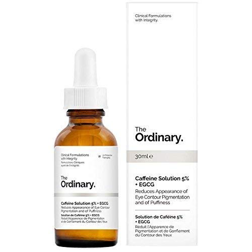 The Ordinary Caffeine Solution 5% with EGCG Oil Reduces Appearance of Eye Contour Pigmentation and Puffiness