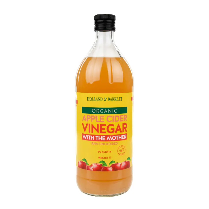 Organic apple cider vinegar with the mother