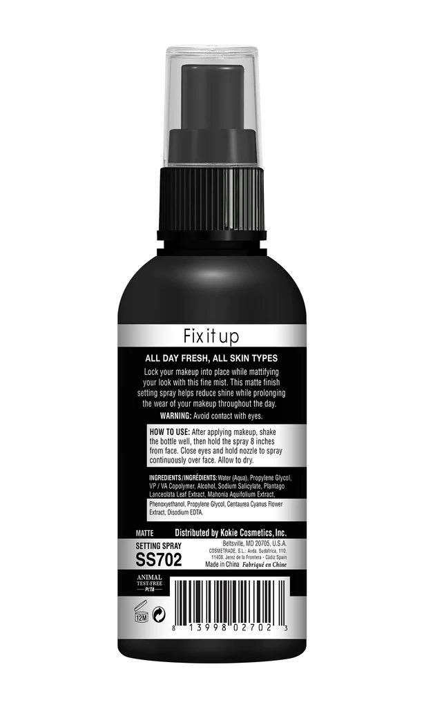 Fix it up matte setting spray