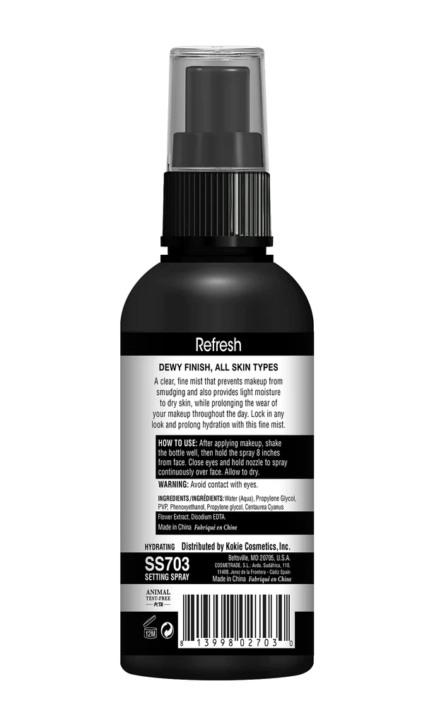 Refresh hydrating setting spray