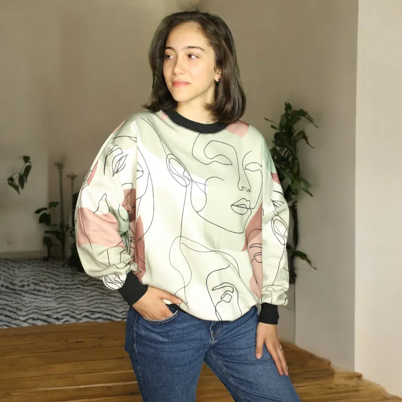 Women's Printed Sweatshirt